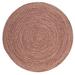 Brown/White 120 x 0.5 in Area Rug - August Grove® Oyler Off-White/Beige/Rosewood Rug | 120 W x 0.5 D in | Wayfair TE79R120X120