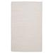 White 60 x 0.5 in Indoor Area Rug - Ophelia & Co. Mcclain Hand Braided Rug Polyester/Cotton | 60 W x 0.5 D in | Wayfair TK10R060X096B