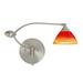 Latitude Run® Willenborg Swing Arm Lamp Glass in Gray | 6.75 H x 5.5 W x 19 D in | Wayfair 1WU-1743SL-SN