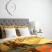 East Urban Home Duvet Cover Microfiber in Blue/Orange | Queen | Wayfair BRWT3535 29868512