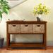 Andover Mills™ Hoehne 44" Solid Wood Console Table Wood in Brown | 30 H x 44 W x 17 D in | Wayfair A30F7FA528794C5E86433180E43D1142