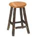 Loon Peak® Cleary Solid Wood 24" Counter Stool Wood in Brown | 24 H x 18 W x 18 D in | Wayfair 5197B6AC324C4E8CBF9A42A8554A4DBE