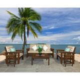 Rosecliff Heights Omar 6 Piece Sunbrella Sofa Seating Group w/ Cushions Wood in Brown | 35 H x 79 W x 36 D in | Outdoor Furniture | Wayfair