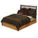 Loon Peak® Cleary Solid Wood Platform Bed Wood in Brown | 53 H x 43 W x 83 D in | Wayfair E6664CA2840F4F20955B567DAEDE62E8