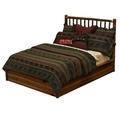 Loon Peak® Cleary Solid Wood Platform Bed Wood in Brown | 53 H x 64 W x 87 D in | Wayfair 299CE2B800A2462AB0E339E999B83406