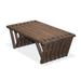 Union Rustic Darcus Solid Wood Outdoor Coffee Table Wood in Brown | 12 H x 36 W x 20 D in | Wayfair XQCT36YPEB