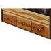 Loon Peak® Cleary 3 Drawer Dresser Wood in Brown | 12.5 H x 80 W x 25 D in | Wayfair 81C1BA56EF044076A4DE7643D71BFD94