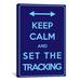 Winston Porter Keep Calm & Set the Tracking Textual Art on Canvas | 26" H x 18" W x 0.75" D | Wayfair 8620B8C5D1E94CDCA5F5B5B0FFF87447