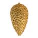 The Holiday Aisle® Matte Glitter Pinecone Christmas Ornament Plastic in Yellow | 10 H x 5 W x 5 D in | Wayfair 0C74AEAC4CC549D99E579655D8D600D4
