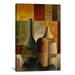 World Menagerie Renegar Decorative Three Vases by Pablo Esteban Painting Print on Canvas Metal in Green/Orange/Red | 40 H x 26 W x 1.5 D in | Wayfair