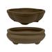 World Menagerie Munis 2-Piece Clay Pot Planter Set Ceramic | 2.75 H x 8.25 W x 6.25 D in | Wayfair 46156A965DE0410E97C3B0F07C14A0D6