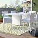 Wade Logan® Azyon 7 Piece Outdoor Dining Set w/ Cushions Metal in White | Wayfair 6EA3B9A1FAB04C78804172F4EA8219CB