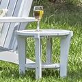 Breakwater Bay Dina Outdoor Side Table Wood in Blue | 17 H x 19.5 W x 19.5 D in | Wayfair 8ECC0B1BD9924AE4A67DF70658920A38