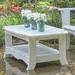 Red Barrel Studio® Worden Outdoor Coffee Table Wood in White | 18.5 H x 41 W x 26.5 D in | Wayfair AB7EE12C48C0465C833C72EBCB679126