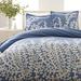 City Scene Branches Reversible Duvet Cover Set Cotton in Blue | Twin Duvet Cover + 1 Sham | Wayfair 164015