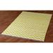 White 96 x 0.25 in Indoor Area Rug - World Menagerie Almute Chevron Handmade Flatweave Cotton Yellow/Ivory Area Rug Cotton | Wayfair WFW8055