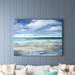 Sand & Stable™ Washy Coast I by Nan - Wrapped Canvas Print Metal in Blue/Green/Indigo | 30 H x 40 W x 1.5 D in | Wayfair