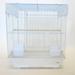 Tucker Murphy Pet™ Square Flat Top Small Bird Cage Steel in Gray | 22 H x 14 W x 18 D in | Wayfair 5824WHT