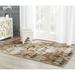Brown/White 108 x 0.25 in Area Rug - Fleur De Lis Living Sarabia Abstract Brown/Beige Area Rug Polyester | 108 W x 0.25 D in | Wayfair