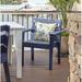 Longshore Tides Destini Patio Dining Chair Wood in Green | 33.5 H x 19.5 W x 24 D in | Wayfair 222AFC7B2D684D2E9C93C875DF09951D