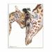 Viv + Rae™ Drumack Baby Giraffe Family Watercolor Painting Wall Décor Wood in Brown | 15 H x 10 W x 0.5 D in | Wayfair