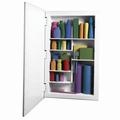 Ebern Designs Lablanc Recessed 1 Door Medicine Cabinet w/ 6 Adjustable Shelves, Wood | 26 H x 16 W x 3 D in | Wayfair