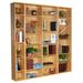 Winston Porter Tanaga 85.5" H x 83" W Library Bookcase Wood in Brown | 85.5 H x 83 W x 12 D in | Wayfair 18012