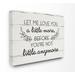 Viv + Rae™ Biwabik Let Me Love You a Little More Wall DÃ©cor Canvas, Wood in White | 36 H x 48 W x 1.5 D in | Wayfair