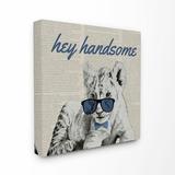 Isabelle & Max™ Schwab Hey Handsome Shades Sunglasses Baby Lion Wall Décor Canvas | 17 H x 17 W x 1.5 D in | Wayfair