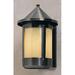 Red Barrel Studio® Arinze 1-Light Outdoor Wall Lantern Glass in Brown | 13.25 H x 8.38 W x 9.5 D in | Wayfair 8B19595B179F43E094707D4F0CF369C0