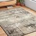 Black/Gray 63 x 0.6 in Area Rug - Williston Forge Abbie Abstract Area Rug Polypropylene | 63 W x 0.6 D in | Wayfair