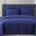 Truly Soft Everyday Microfiber Reversible Comforter Set Polyester/Polyfill/Microfiber in Blue/Navy | King Comforter + 2 King Shams | Wayfair
