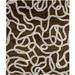 Brown/Gray 96 W in Rug - Isabelline One-of-a-Kind Salerna Hand-Knotted Tibetan Brown 8' Round Wool Area Rug Wool | Wayfair