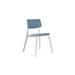 Wade Logan® Bac Stacking Side Outdoor Chair Plastic/Resin/Sling in Gray | 32 H x 21 W x 21.5 D in | Wayfair 8F7E26139ACC4B93BB4ED699A167B32B