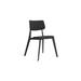 Wade Logan® Bac Stacking Side Outdoor Chair Plastic/Resin/Sling in Black | 32 H x 21 W x 21.5 D in | Wayfair 40B2121BD9274636961512E18272CBEF