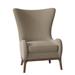 Wingback Chair - Fairfield Chair Casper 33" Wide Polyester Wingback Chair Fabric in Gray/Brown | 42 H x 33 W x 32.5 D in | Wayfair