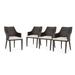 Ivy Bronx Beaumys Patio Dining Chair w/ Cushions Metal in Brown/Gray | 34.25 H x 22.05 W x 23.23 D in | Wayfair CF29E93D8055471C988E1370C5BC64BE