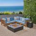Rosecliff Heights Maxwell Outdoor 7 Piece Sectional Seating Group w/ Cushions Synthetic Wicker/All - Weather Wicker/Wicker/Rattan | Wayfair