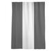 East Urban Home Oakland Football Stripes Sheer Rod Pocket Single Curtain Panel Sateen in White/Black | 53 H in | Wayfair