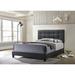 Latitude Run® Vance Tufted Standard Bed Upholstered/Polyester in Gray/White/Black | 49.6 H x 58 W x 81.25 D in | Wayfair