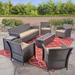 Winston Porter Bellucci Outdoor 7 Piece Rattan Sofa Seating Group w/ Cushions Synthetic Wicker/All - Weather Wicker/Wicker/Rattan | Wayfair