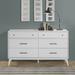 AllModern Grady 6-drawer double chest of drawers Wood in White | 36 H x 60 W x 18 D in | Wayfair 0AC43E8E37D8454EA5F80AE777162AB0