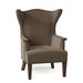 Wingback Chair - Fairfield Chair Linton 30.5" Wide Slipcovered Wingback Chair Polyester/Other Performance Fabrics in White/Brown | Wayfair