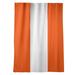 East Urban Home Miami Football Stripes Room Darkening Rod Pocket Single Curtain Panel Sateen in Orange | 53 H in | Wayfair