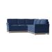 Blue Reclining Sectional - Wildon Home® Bevins 108" Wide Cotton Corner Sectional | 40 H x 108 W x 96 D in | Wayfair