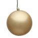 The Holiday Aisle® Holiday Décor Ball Ornament Plastic in Brown | 6" H x 6" W x 6" D | Wayfair 76F819E2C5B34AE78279368E926ACE94