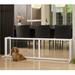 Richell Free Standing Pet Gate Wood (a more stylish option)/Metal (a highly durability option) in Gray/Brown, Size 20.1 H x 71.3 W x 17.7 D in