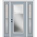 Verona Home Design Smooth Prefinished Fiberglass Prehung Front Entry Door Fiberglass | 80 H x 60 W x 1.75 D in | Wayfair ZZ01806R