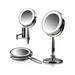 Orren Ellis Balli Modern & Contemporary Lighted Magnifying Makeup/Shaving Mirror, Glass in Gray | 12 H x 9.5 W x 3.2 D in | Wayfair