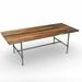 Union Rustic Helwig Rectangular Solid Wood Table Wood/Solid Wood/Metal in Black | 30 H x 108 W x 42 D in | Wayfair 5337C10AD7104A47BE56AAC131F36AC8